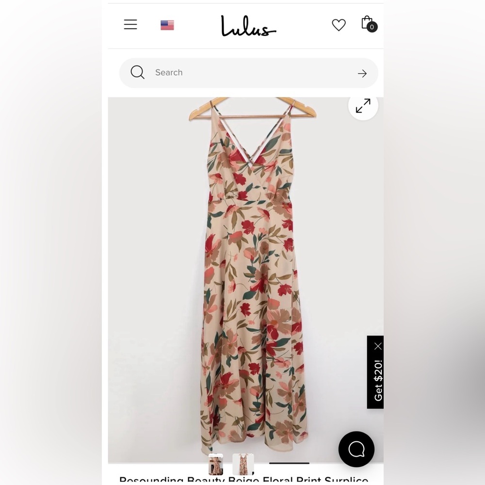 Lulus floral dress